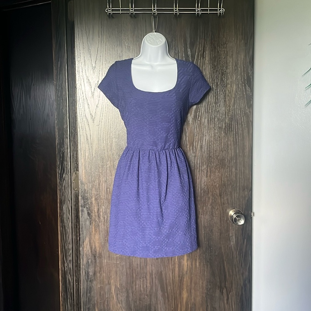 Knee length navy blue dress, XL by Lily Rose